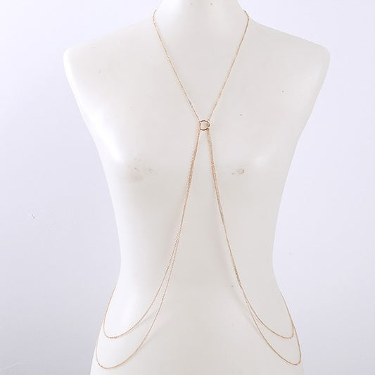 Double Layer Body Chain – Elegant Accessory with a Modern Edge