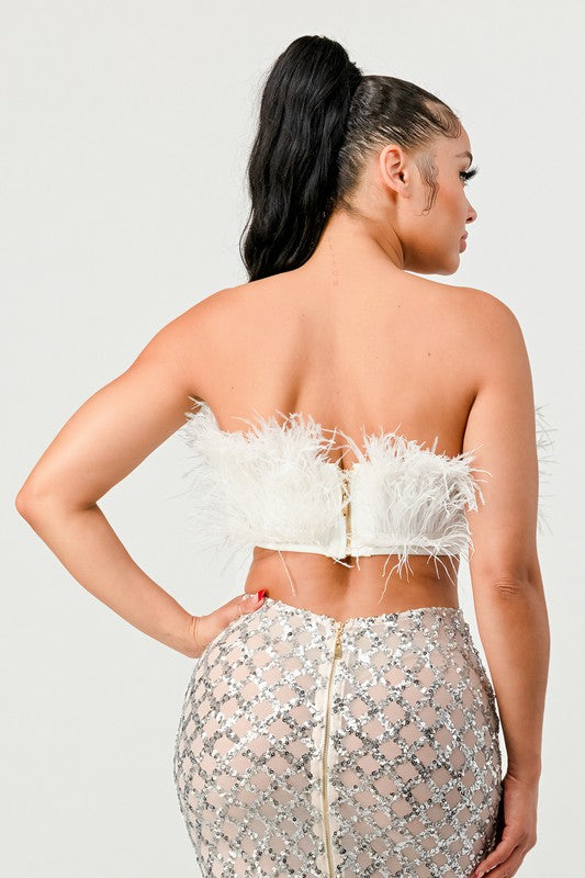 Don’t Mess With My Fur Crop Tube Top – Bold & Luxe Statement