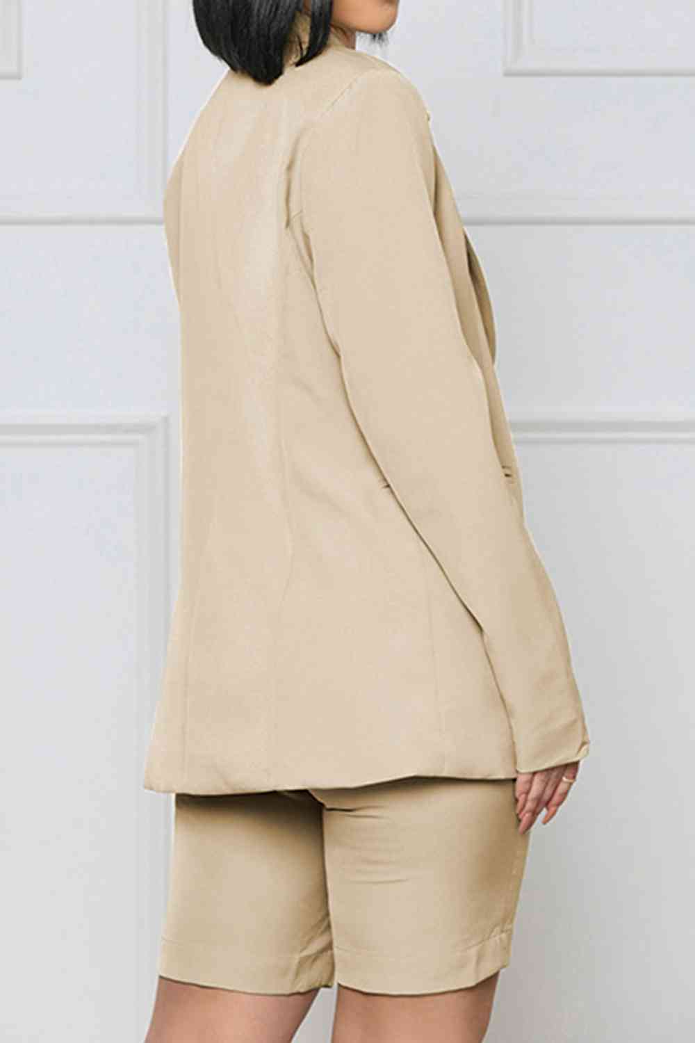 Long Sleeve Blazer and Shorts Set – Effortlessly Chic Two-Piece